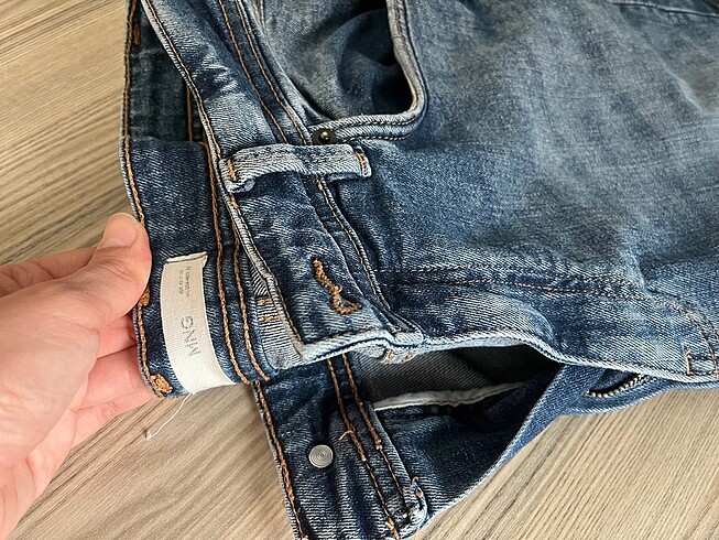 Kısa paça Jean - Görsel 13