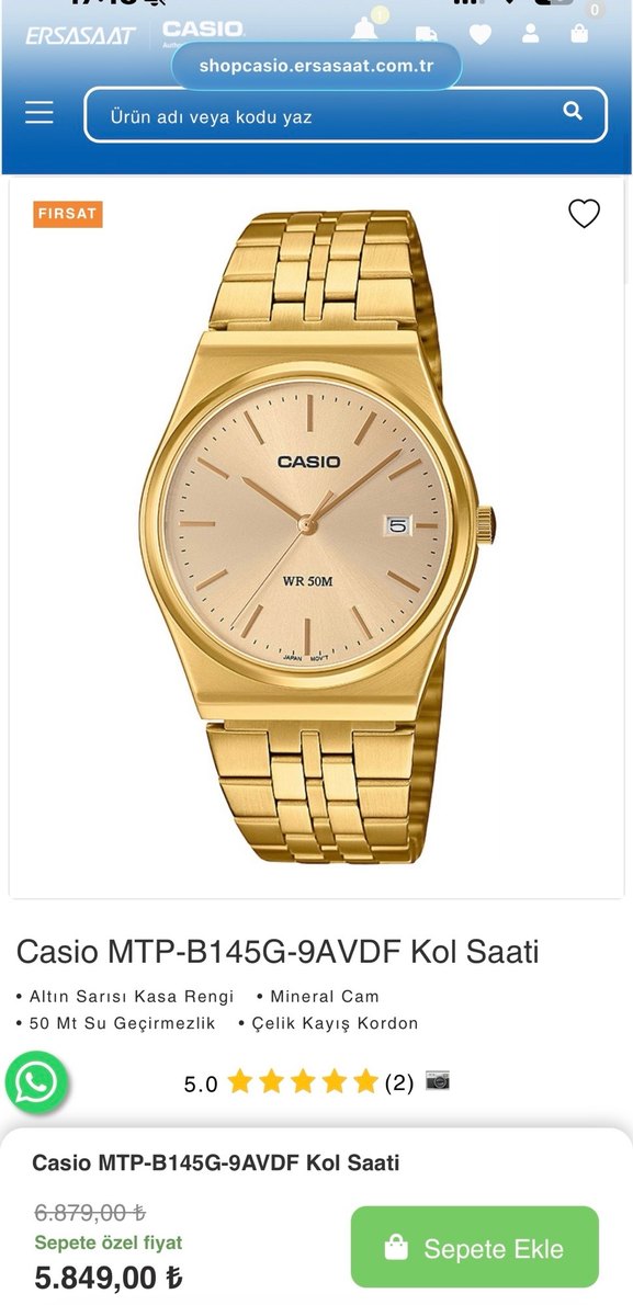 Parlak Altın Klasik Erkek Kol Saati - Görsel 4