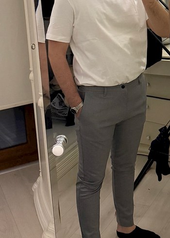 Zara Gri Pantolon - Görsel 2