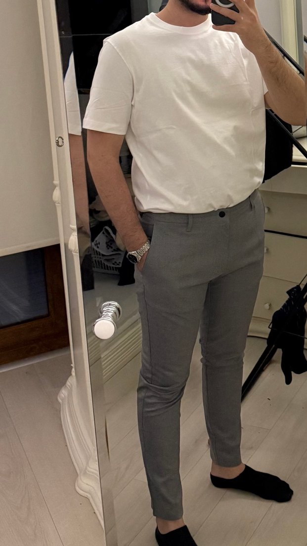 Zara Gri Pantolon - Görsel 2