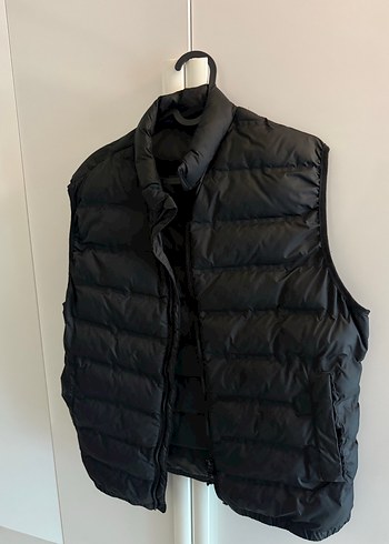 Erkek  Siyah Yüksek Yakalı Şişme Yelek - Görsel 2