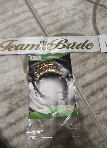 Bride/After Metal Taç ve Kuşağı