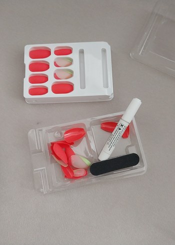 Pastel Pembe Takma Tırnak Seti 24'lü - Görsel 3