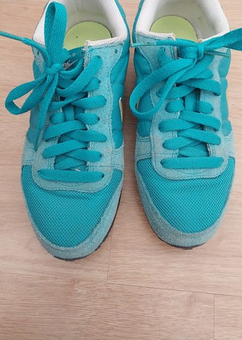 Turkuaz Bağcıklı Kadın Spor Ayakkabı - Görsel 2