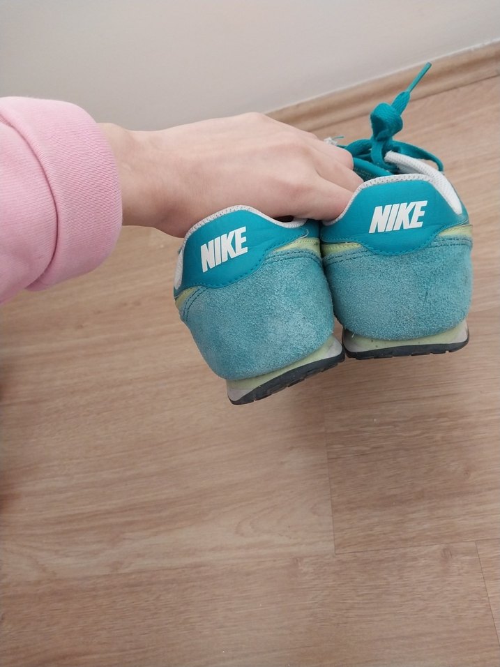 Turkuaz Bağcıklı Kadın Spor Ayakkabı - Görsel 4