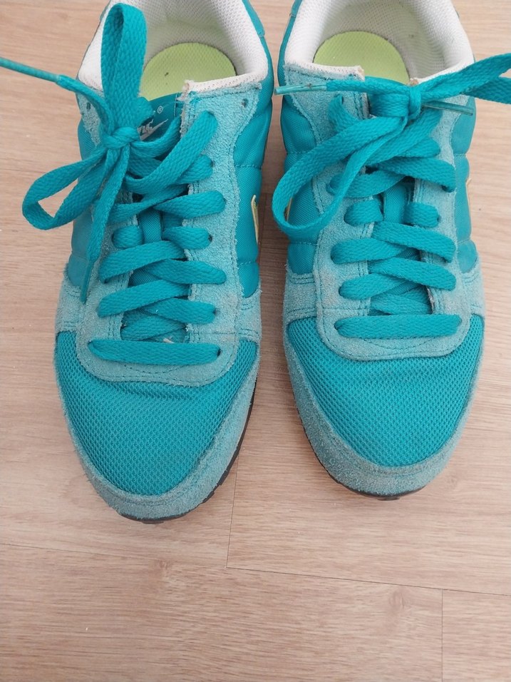 Turkuaz Bağcıklı Kadın Spor Ayakkabı - Görsel 2