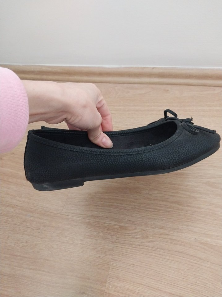 MissF Siyah Klasik Fiyonklu Kadın Babet - Görsel 4