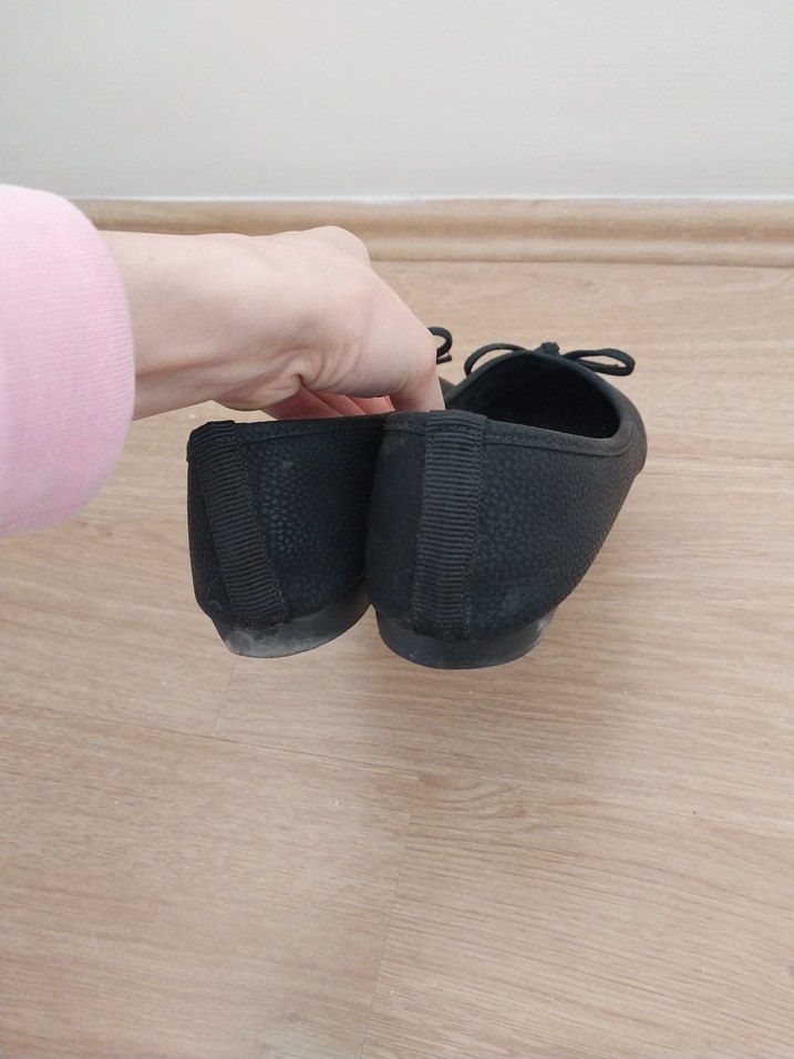 MissF Siyah Klasik Fiyonklu Kadın Babet - Görsel 3