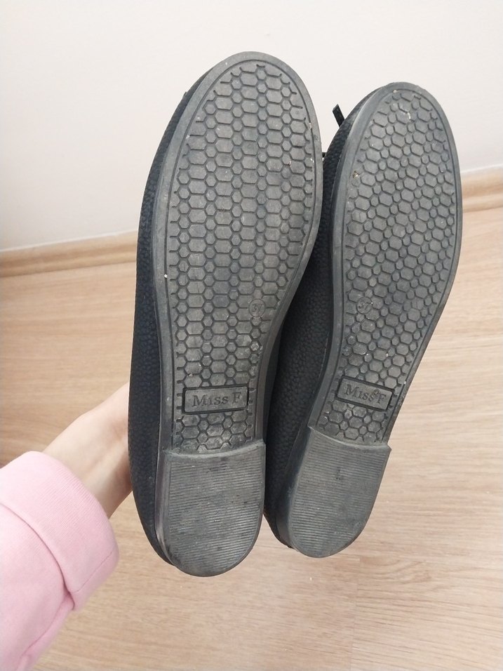 MissF Siyah Klasik Fiyonklu Kadın Babet - Görsel 5