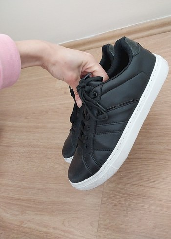 Siyah Kadın Günlük Spor Ayakkabı - Görsel 2