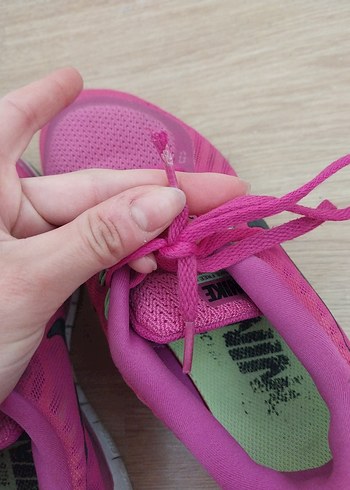 Pembe Bağcıklı Kadın Spor Ayakkabısı - Görsel 7