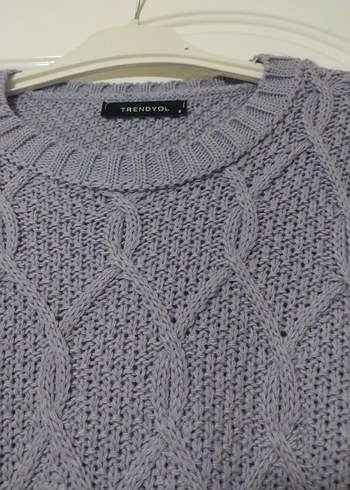 lila Triko Kadın Kazak - Görsel 2