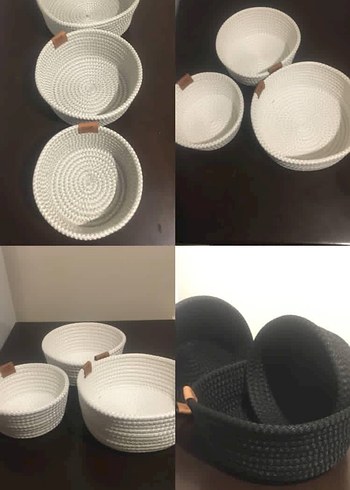 Beyaz, krem ve siyah 3lü supla - Görsel 12