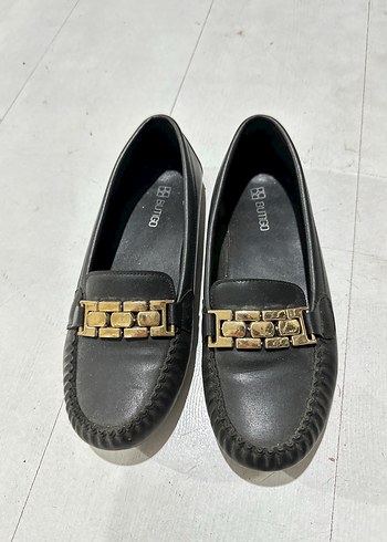 Kız Çocuk Siyah Tokalı Loafer Ayakkabı - Görsel 3