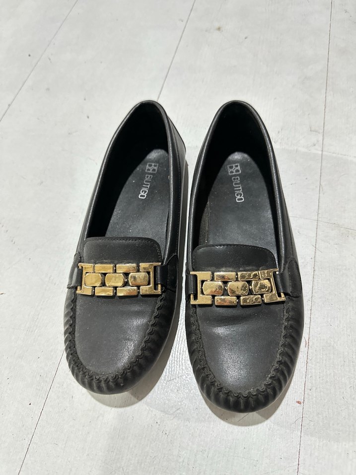 Kız Çocuk Siyah Tokalı Loafer Ayakkabı - Görsel 3