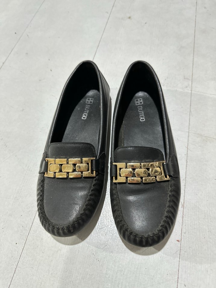 Kız Çocuk Siyah Tokalı Loafer Ayakkabı - Görsel 2