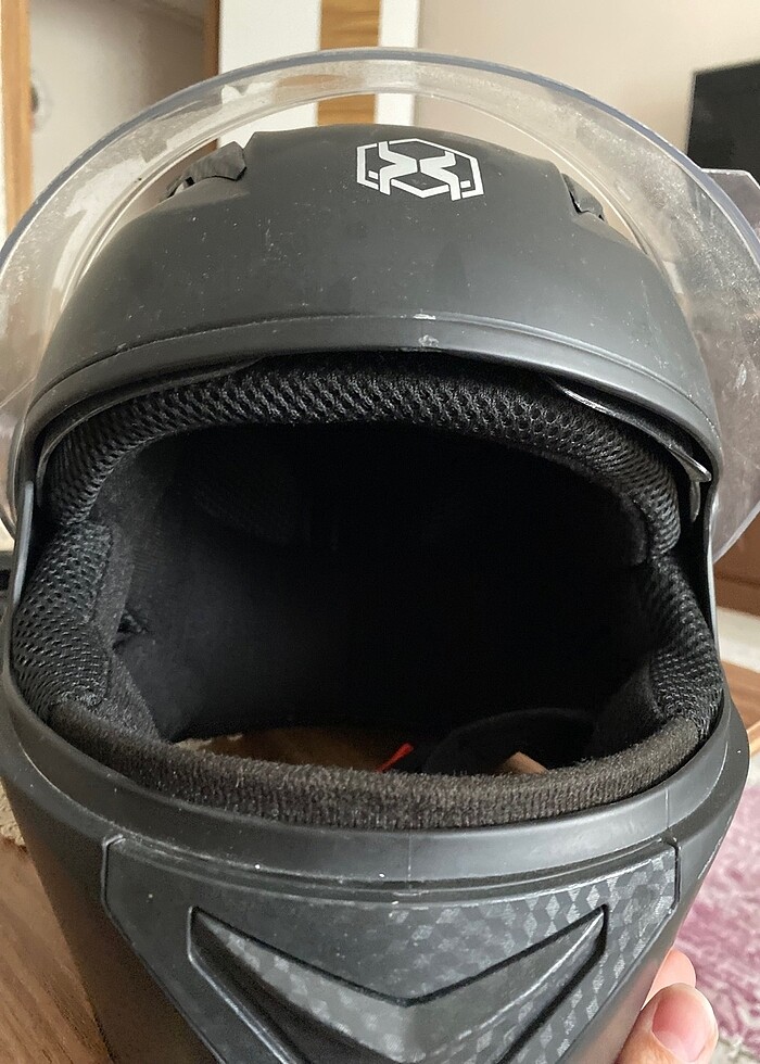 Siyah mat boyunlu kask - Görsel 5