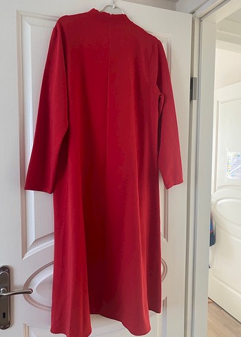 Kırmızı Uzun Tunik - Görsel 4