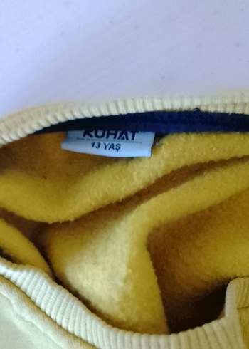 10 Yaş Beden Çocuk Sarı Baskılı Sweatshirt