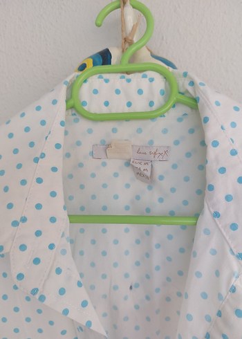 Puantiye Desenli Kolsuz Gömlek - Görsel 3