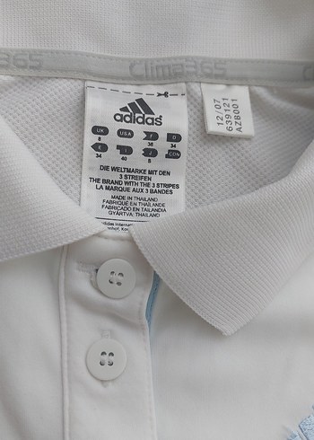 kadin Adidas beyaz kolsuz polo tişört - Görsel 3