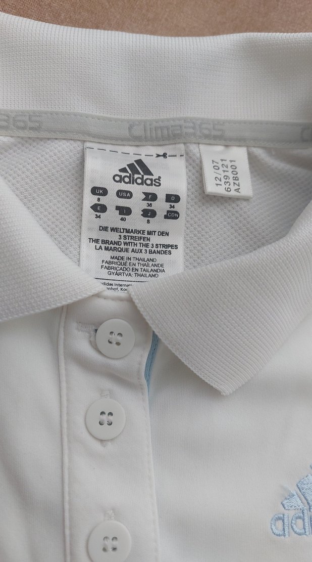 kadin Adidas beyaz kolsuz polo tişört - Görsel 3