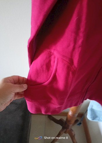 Koyu Kırmızı Fermuarlı Erkek Çocuk Sweatshirt - Görsel 5