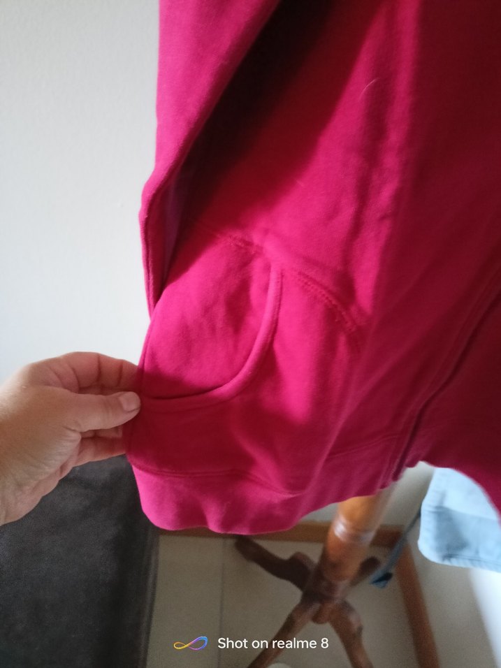 Koyu Kırmızı Fermuarlı Erkek Çocuk Sweatshirt - Görsel 5