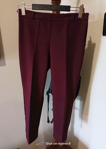 Bordo ipekyol  oantalonyandan fermuarlı yeni sezon - Görsel 8