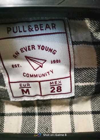 Gri Ekose Kadın Gömlek Düğmeli Midi Boy - Görsel 13