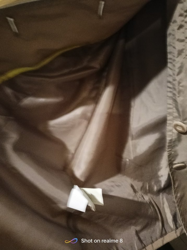 Düğmeli Bej Kadın Trençkot - Görsel 2