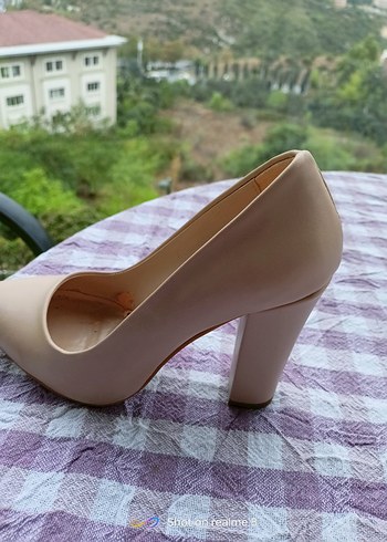 Bej Kadın Stiletto Topuklu Ayakkabı - Görsel 11