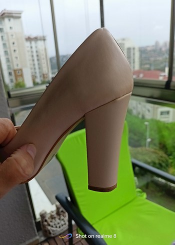 Bej Kadın Stiletto Topuklu Ayakkabı - Görsel 5