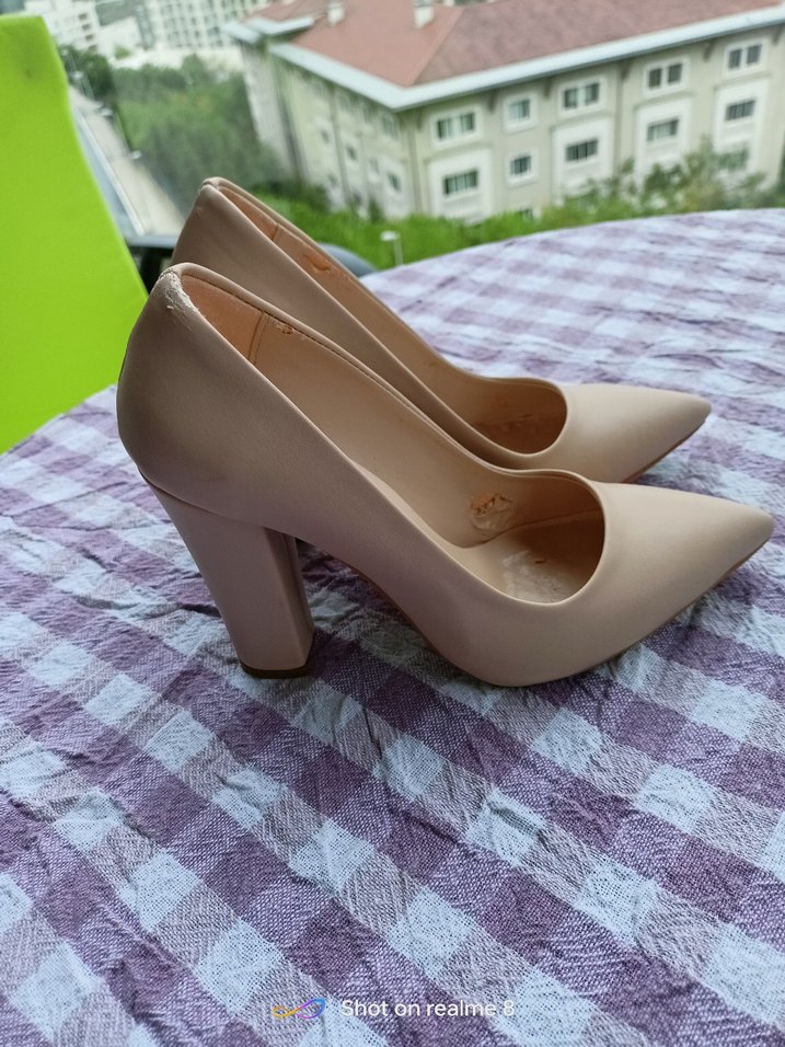 Bej Kadın Stiletto Topuklu Ayakkabı - Görsel 2