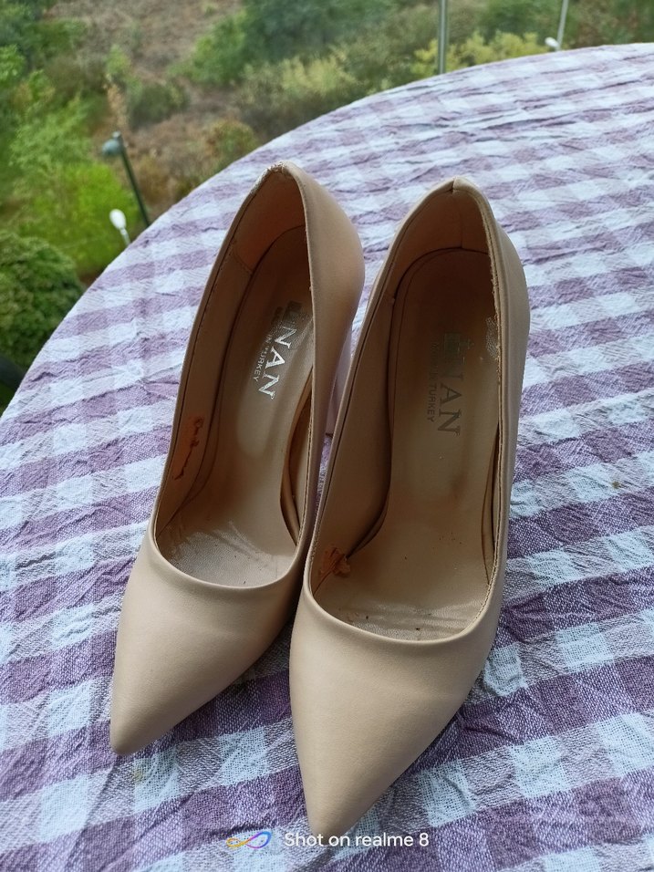 Bej Kadın Stiletto Topuklu Ayakkabı - Görsel 4