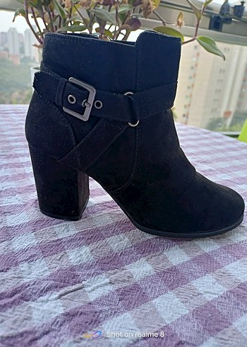 Bershka 37 numara nubuk siyah bayan şahane bot yeni - Görsel 18