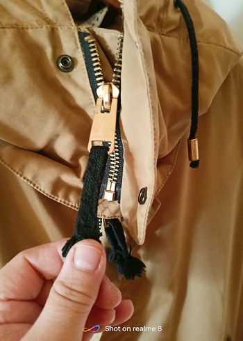 Bej Kadın Keten Düğmeli Ceket - Görsel 13