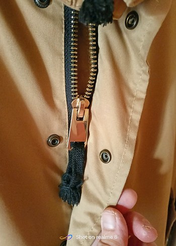 Bej Kadın Keten Düğmeli Ceket - Görsel 12