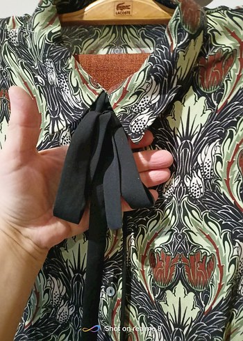 Kadın Çok Renkli Bohem Şal desen gömlek - Görsel 13