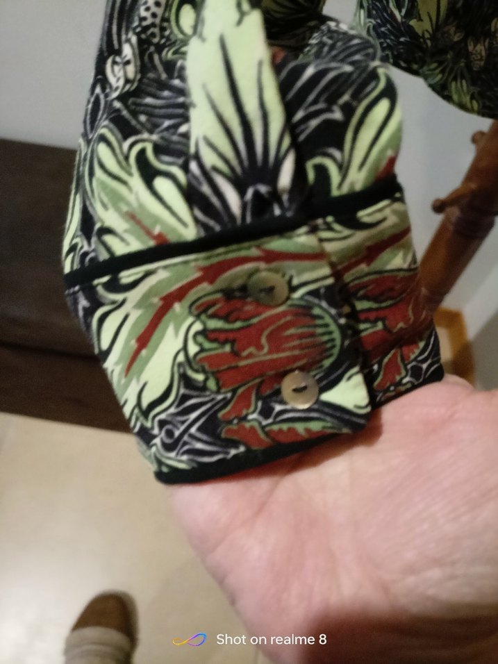 Kadın Çok Renkli Bohem Şal desen gömlek - Görsel 2