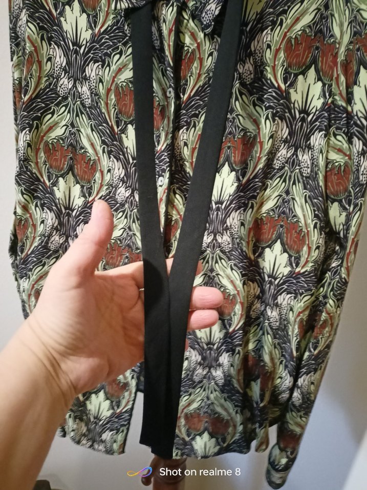 Kadın Çok Renkli Bohem Şal desen gömlek - Görsel 4