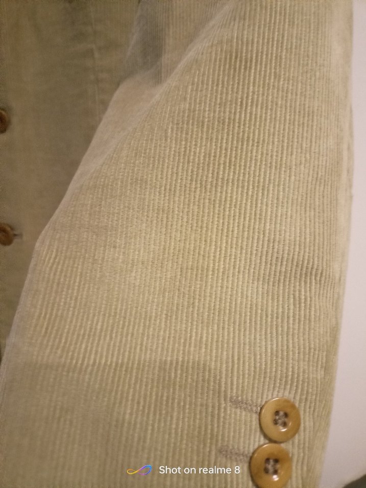 Bej Kadife  erkek 44 beden tarz ceket - Görsel 3