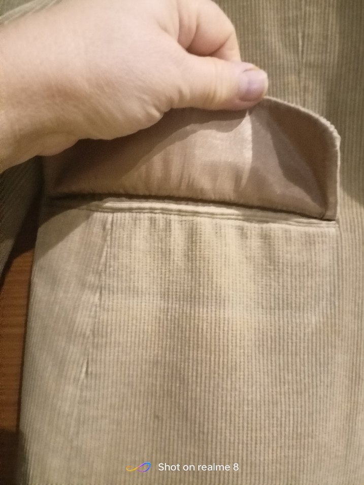 Bej Kadife  erkek 44 beden tarz ceket - Görsel 2