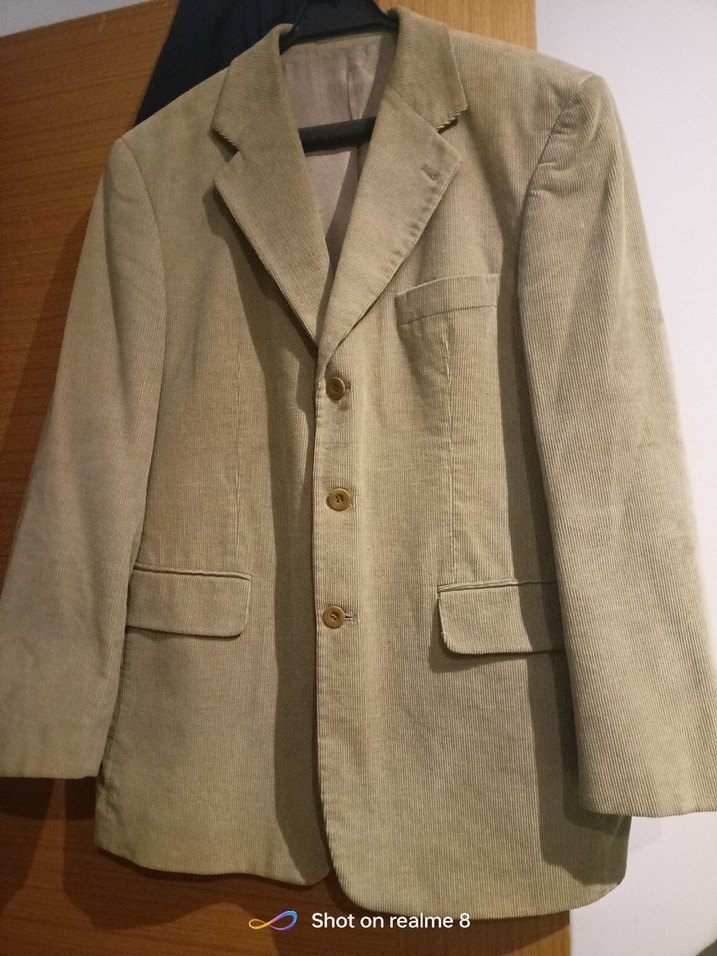 Bej Kadife  erkek 44 beden tarz ceket - Görsel 5