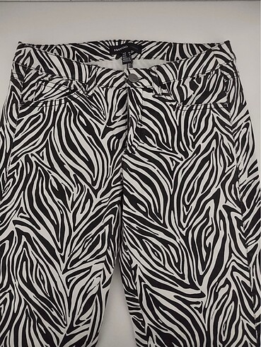 Mango MANGO Zebra Desenli Mom Jean XS