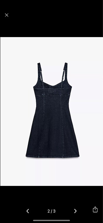 Zara Zara denim kısa elbise