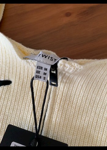 Twist örgu crop bluz top - Görsel 2