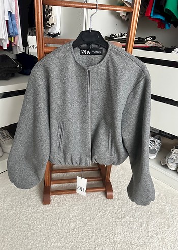 Zara gri bomber ceket