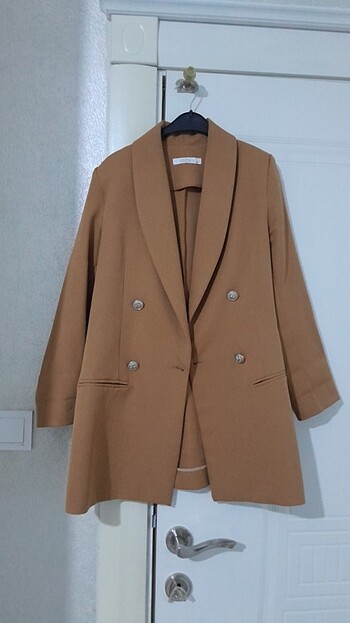 36 Beden kahverengi Renk Kadın blazer