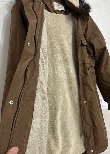 Kahverengi Kürklü Kadın Kışlık Mont - Görsel 2